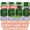 4 strong poppers with butyl nitrite free delivery by FedEx to Canada and USA without customs detention